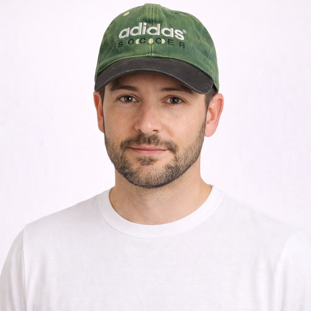 Adidas Forest Green and Charcoal Cap